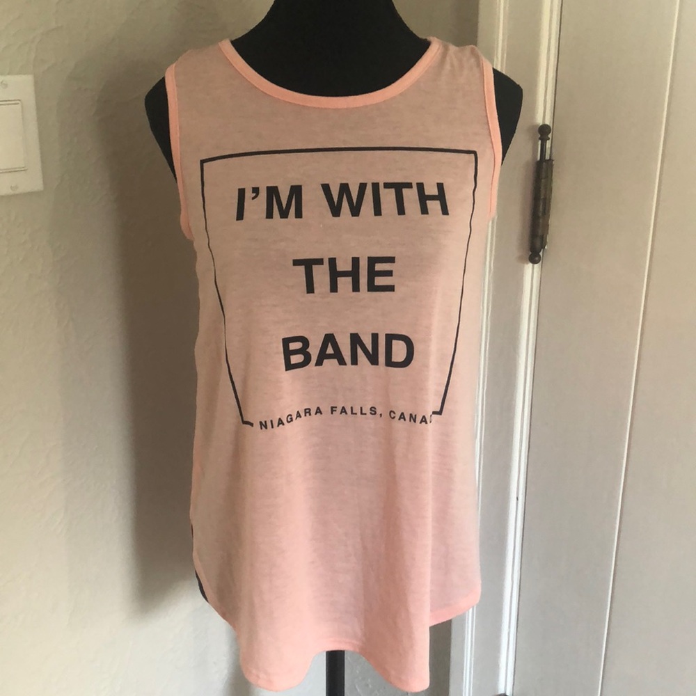 Ladies - Niagara Falls Hard Rock “I’m with the band” tank - size size small